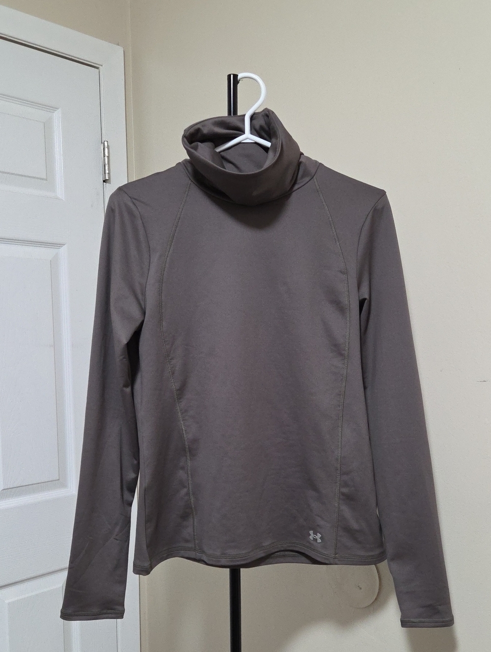 Under Armour Women's Taupe Turtleneck Performance Top